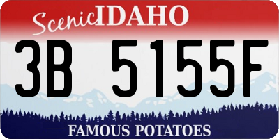 ID license plate 3B5155F
