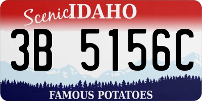 ID license plate 3B5156C
