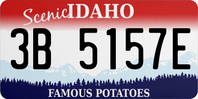 ID license plate 3B5157E