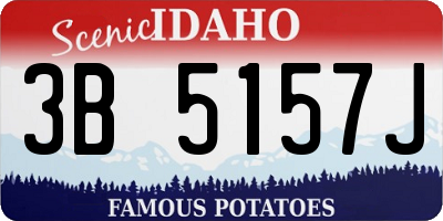 ID license plate 3B5157J