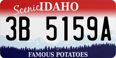 ID license plate 3B5159A