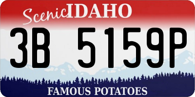 ID license plate 3B5159P