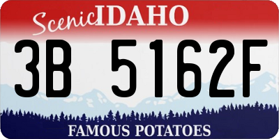 ID license plate 3B5162F