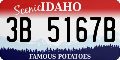 ID license plate 3B5167B