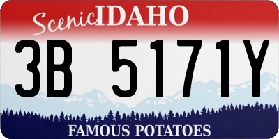 ID license plate 3B5171Y