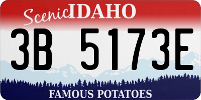ID license plate 3B5173E