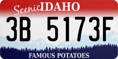 ID license plate 3B5173F