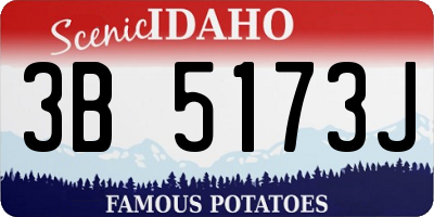 ID license plate 3B5173J