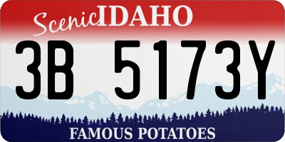 ID license plate 3B5173Y
