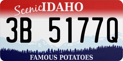 ID license plate 3B5177Q