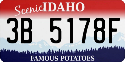 ID license plate 3B5178F