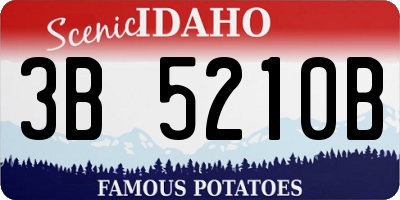 ID license plate 3B5210B