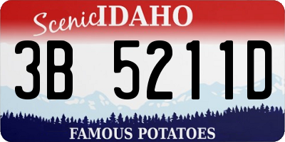 ID license plate 3B5211D