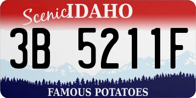 ID license plate 3B5211F