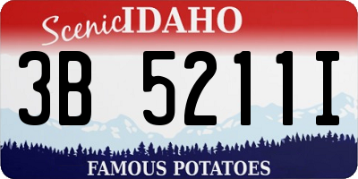 ID license plate 3B5211I