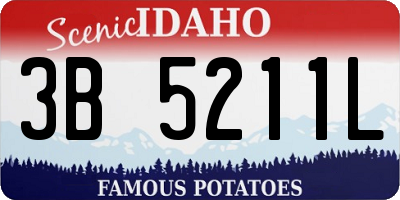 ID license plate 3B5211L