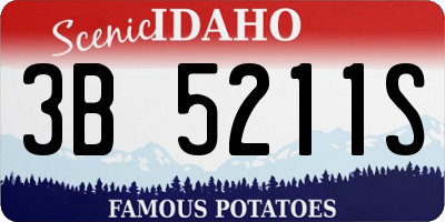ID license plate 3B5211S