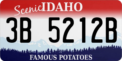 ID license plate 3B5212B