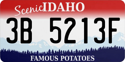 ID license plate 3B5213F