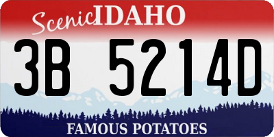 ID license plate 3B5214D