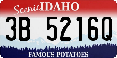 ID license plate 3B5216Q