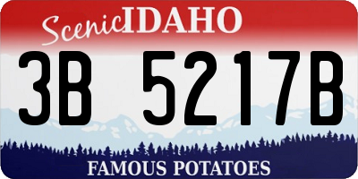 ID license plate 3B5217B