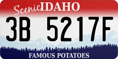 ID license plate 3B5217F