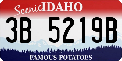 ID license plate 3B5219B