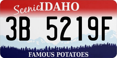 ID license plate 3B5219F