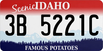 ID license plate 3B5221C