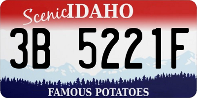 ID license plate 3B5221F