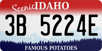 ID license plate 3B5224E