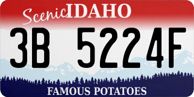 ID license plate 3B5224F