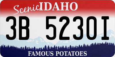 ID license plate 3B5230I