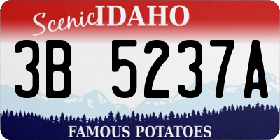ID license plate 3B5237A