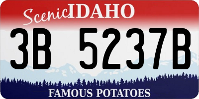 ID license plate 3B5237B