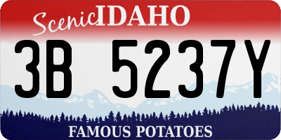 ID license plate 3B5237Y
