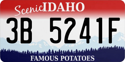 ID license plate 3B5241F