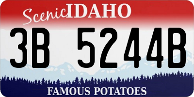 ID license plate 3B5244B