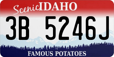 ID license plate 3B5246J