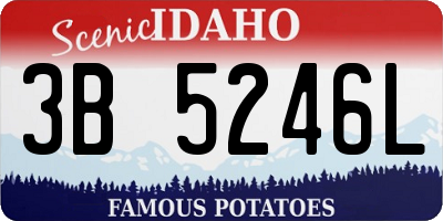 ID license plate 3B5246L