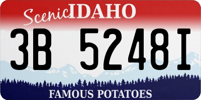 ID license plate 3B5248I