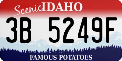 ID license plate 3B5249F