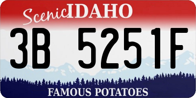 ID license plate 3B5251F