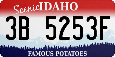 ID license plate 3B5253F