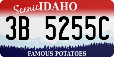 ID license plate 3B5255C