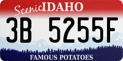 ID license plate 3B5255F