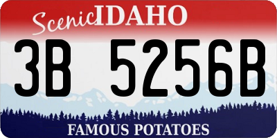 ID license plate 3B5256B