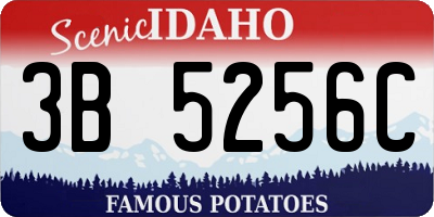 ID license plate 3B5256C