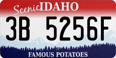 ID license plate 3B5256F
